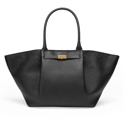 Sac à Main Cuir Végétal Élégant avec Fermeture Dorée - PanierRoyale