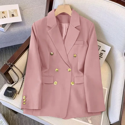 Blazer Homme Doublé à Boutons Dorés