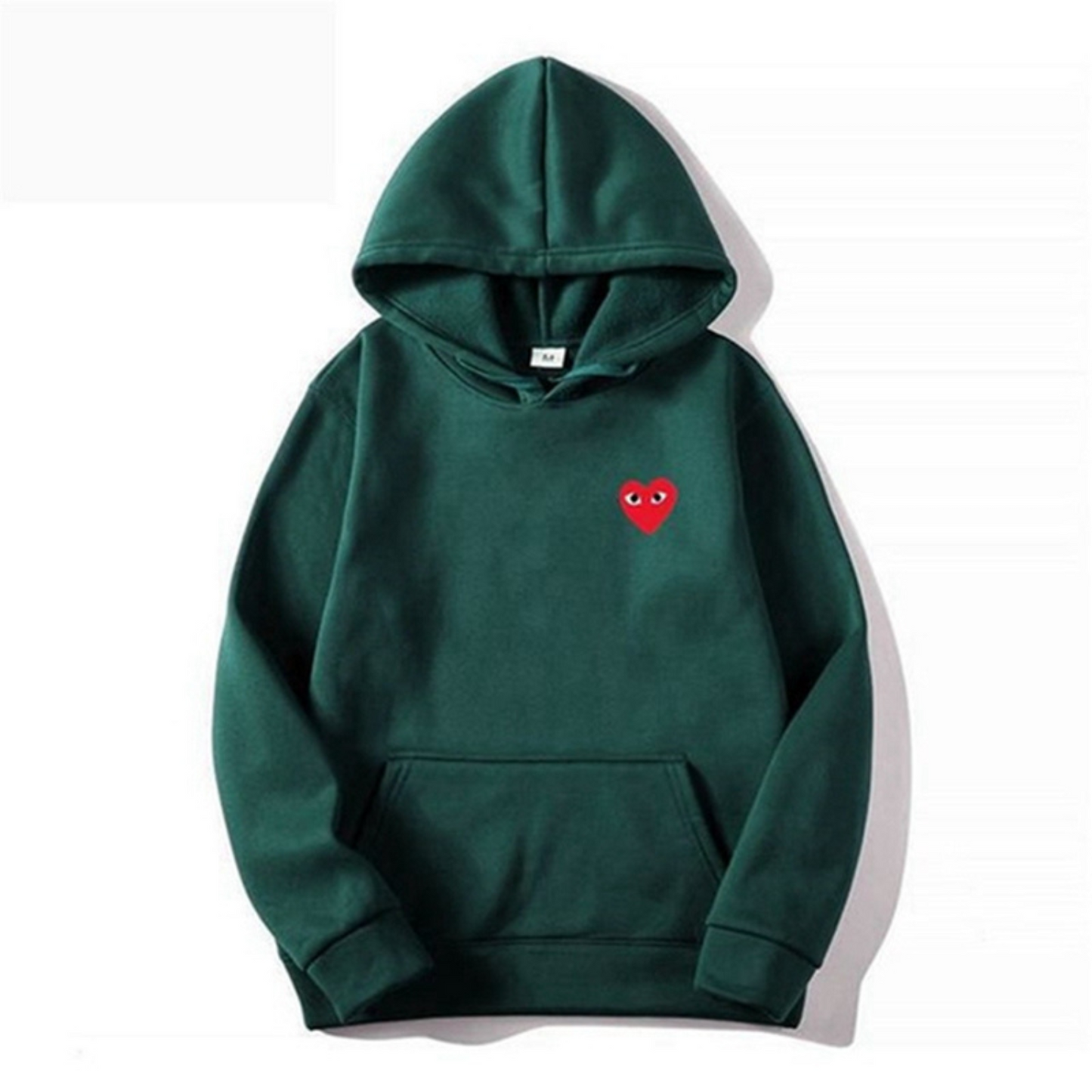 Pull à Capuche Streetwear avec Poche Avant et Détail Cœur