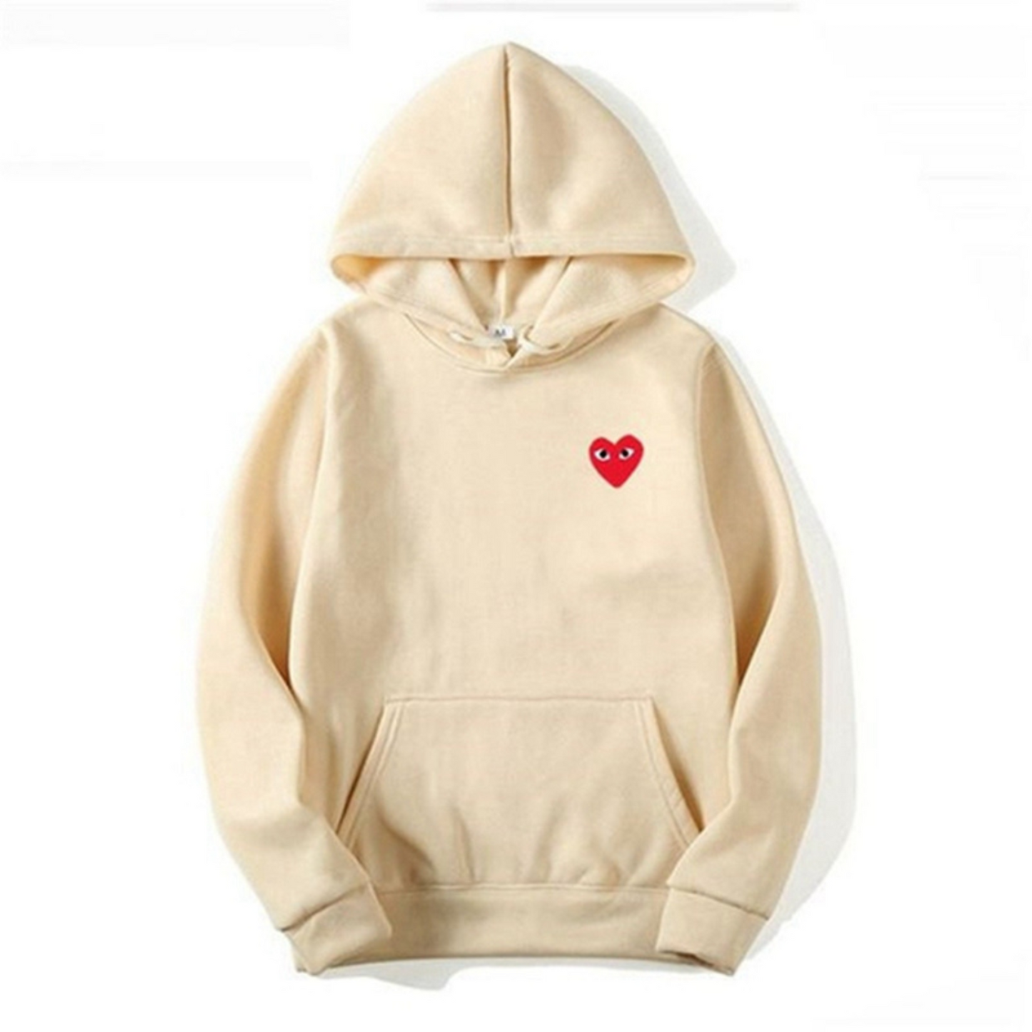 Pull à Capuche Streetwear avec Poche Avant et Détail Cœur