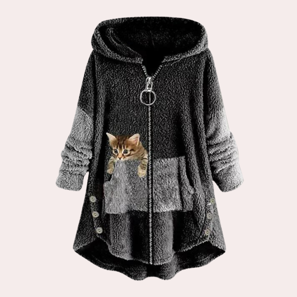 MAKELINA - Sweater à Capuche Ample pour Femmes