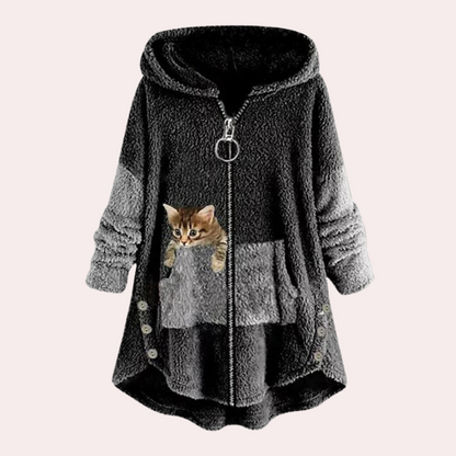 MAKELINA - Sweater à Capuche Ample pour Femmes