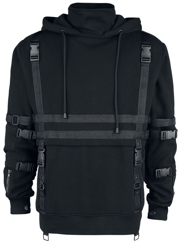 Sweat à Capuche Homme Noir Casual - PanierRoyale
