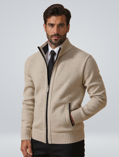 Cardigan en Maille Zippé pour Homme - BerlinGlamour