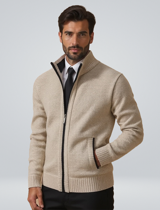 Cardigan en Maille Zippé pour Homme - BerlinGlamour