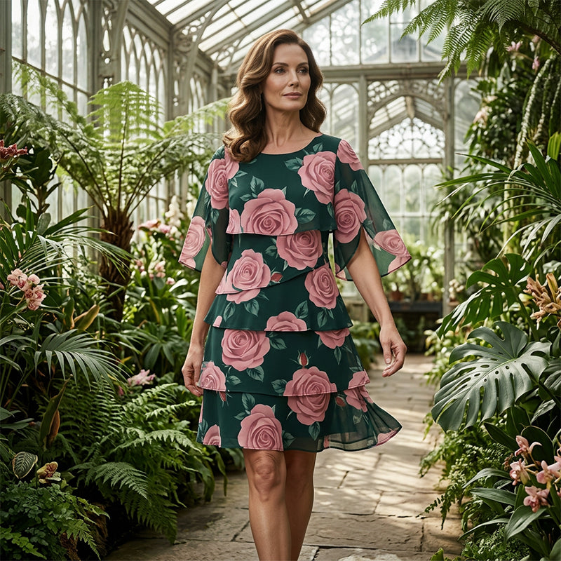 Robe Femme Fluide Motif Floral Coupe Ample