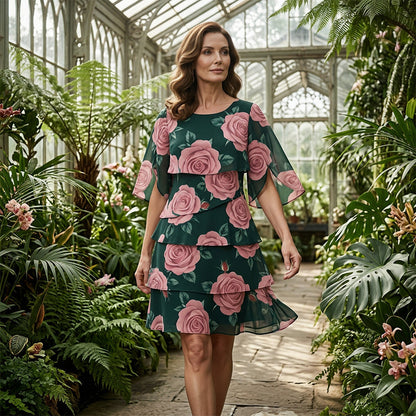 Robe Femme Fluide Motif Floral Coupe Ample