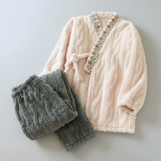 Pyjama Doux à Fleurs pour Femme et Homme - PanierRoyale