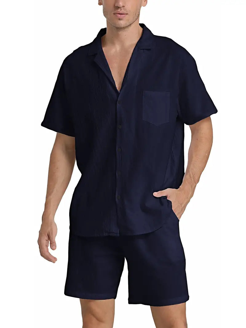 Costume Homme Lin Coton Respirant et Élégant