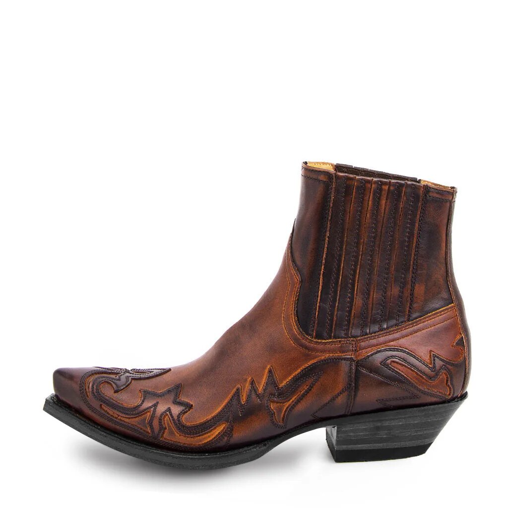 Bottes Cowboy Homme en Cuir Confort Durable Style Western