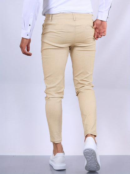 Pantalon Homme Slim Fit Élégant - Design Moderne et Raffiné