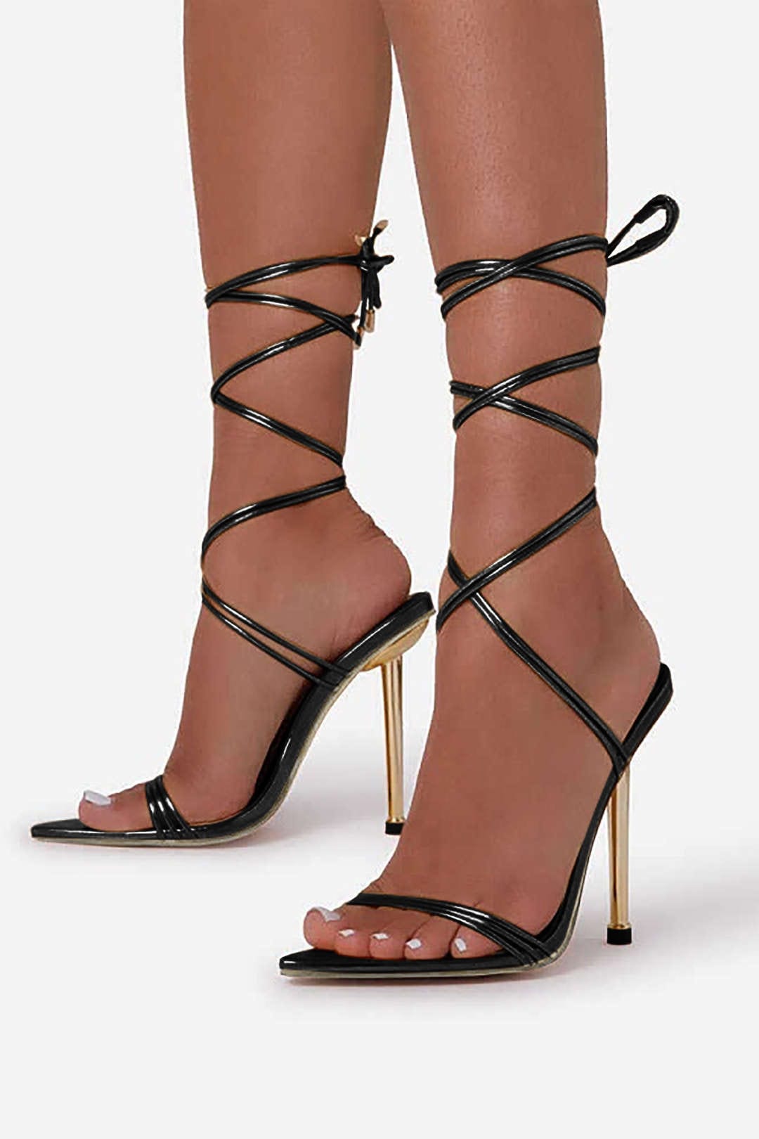 Chaussures Talons Hauts à Lacets Élégants - BerlinGlamour