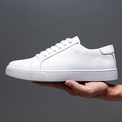 Baskets Homme Cuir Véritable Élégantes
