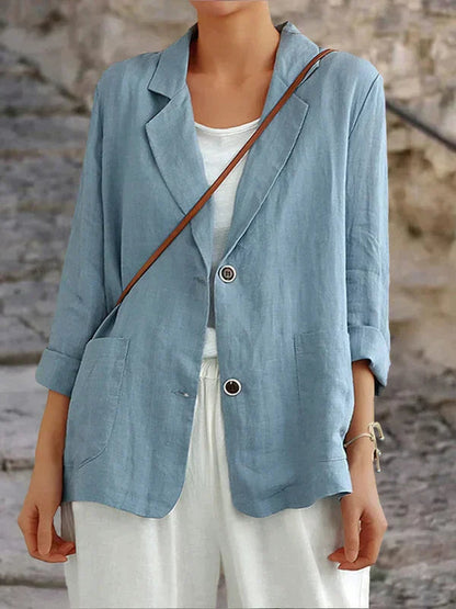 Veste Blazer Femme Manches Longues Chic - PanierRoyale
