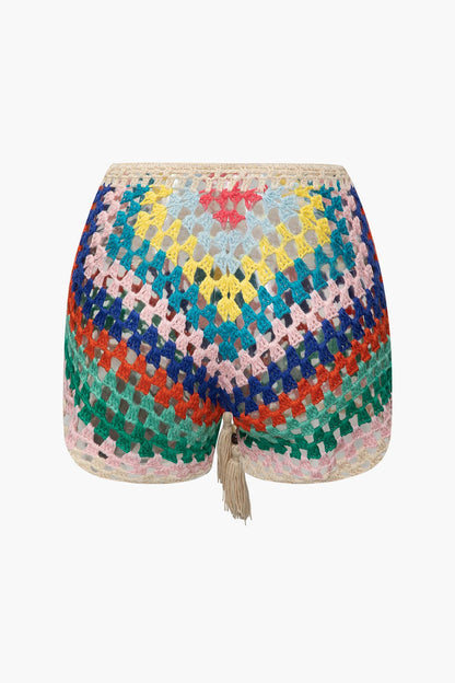 Ensemble Boho Bustier et Shorts de Plage