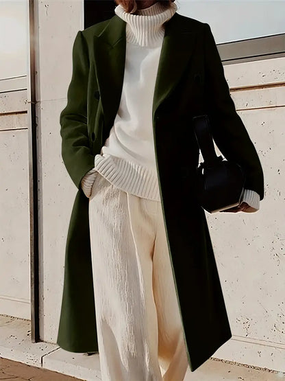 Manteau Femme Chic en Cachemire avec Capuchon