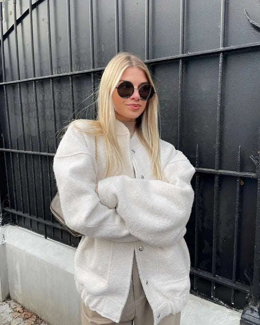 Blouson Fleece XXL à Fermeture Éclair - BerlinGlamour