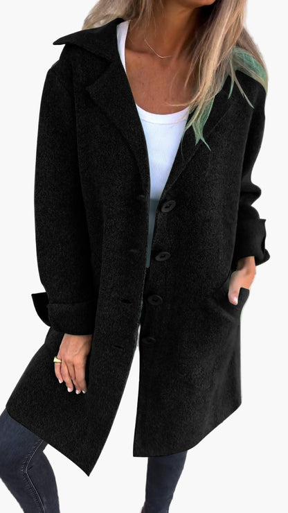 Manteau Femme Décontracté à Boutons