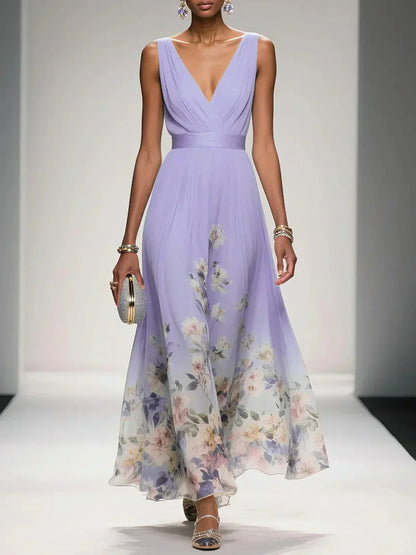Robe Fleurs Été pour Mariage Féminine - BerlinGlamour