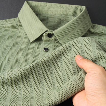 Chemise Polo en Soie pour Homme de Luxe