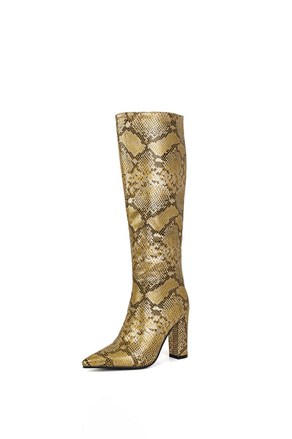 Bottines Talon Haut en Cuir Noir Élégant