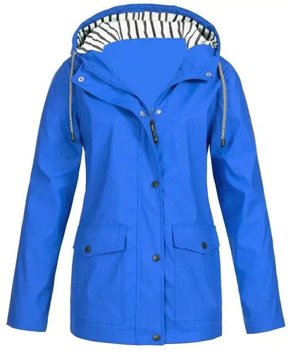 Veste de Pluie Imperméable pour Femme avec Capuche