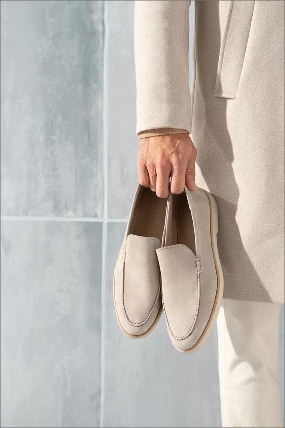 Chaussures Loafer Cuir Wildleder pour Homme
