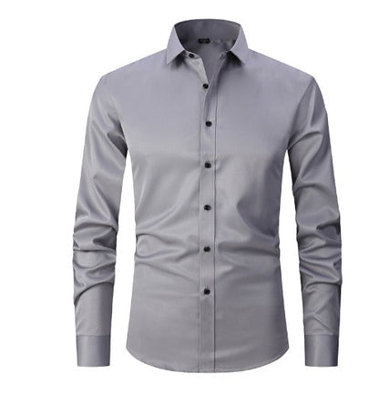Chemise Homme Noir Élégant Taille Slim