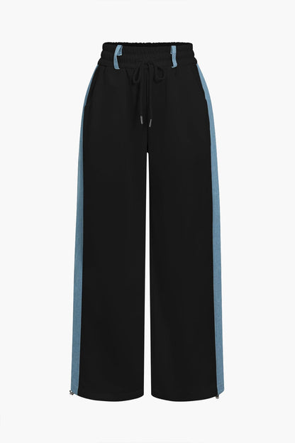 Ensemble Sport Femme 2 Pièces Denim Mode
