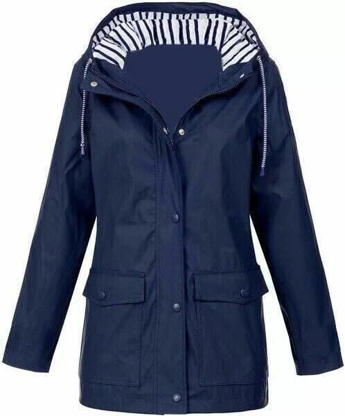 Veste de Pluie Imperméable pour Femme avec Capuche