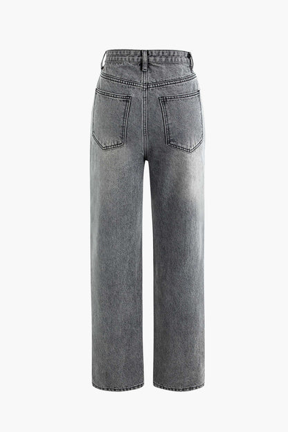 Jean Femme Asymétrique Mode Tendance