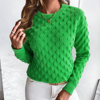 LETICIA - Pull Tricoté avec Texture Elégant pour Femmes