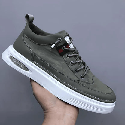 Baskets Homme Cuir Noir Étanche Sportif