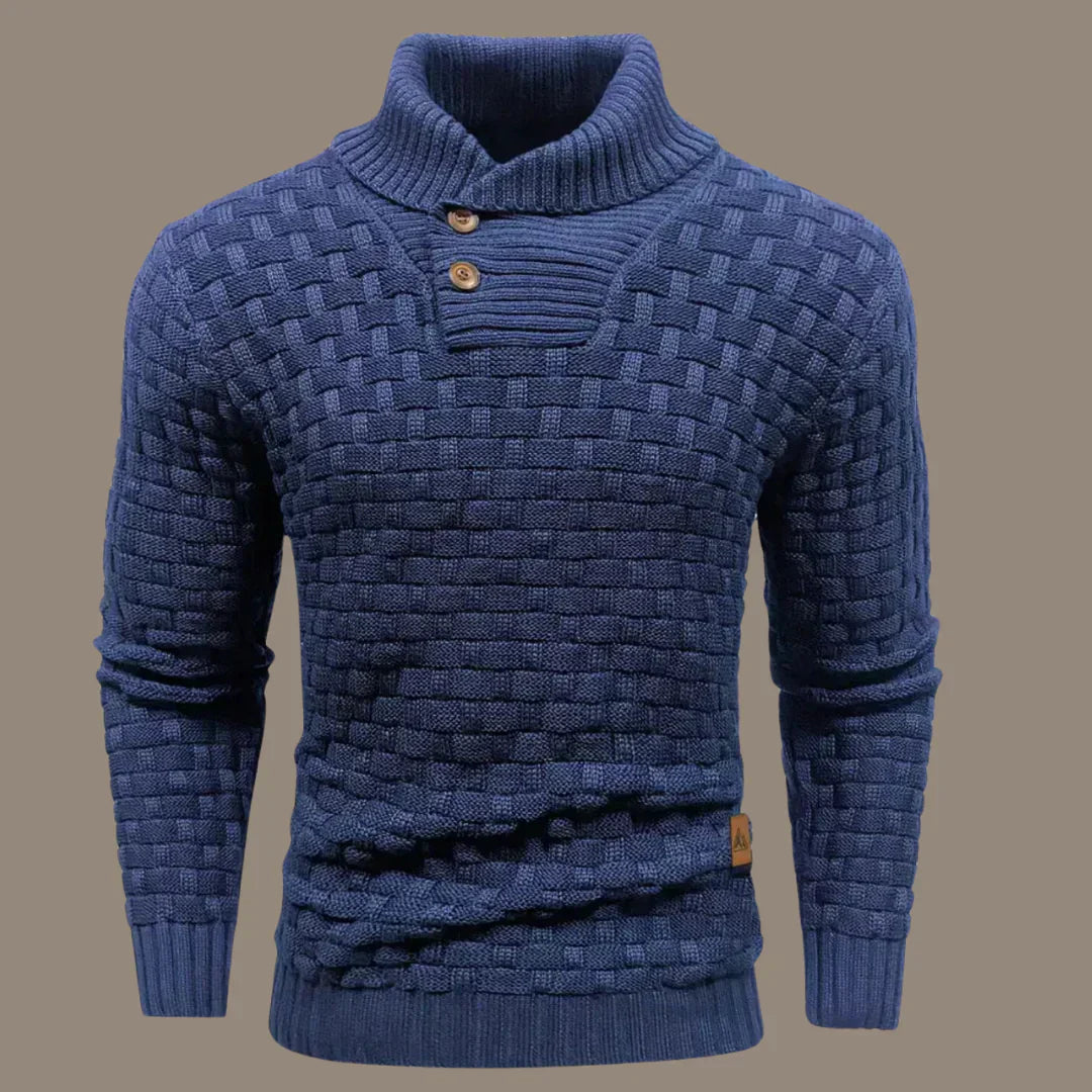Pull Homme Classique en Maille Boutonnée - PanierRoyale