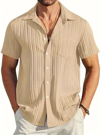 Chemise Homme Manche Courte Été Léger