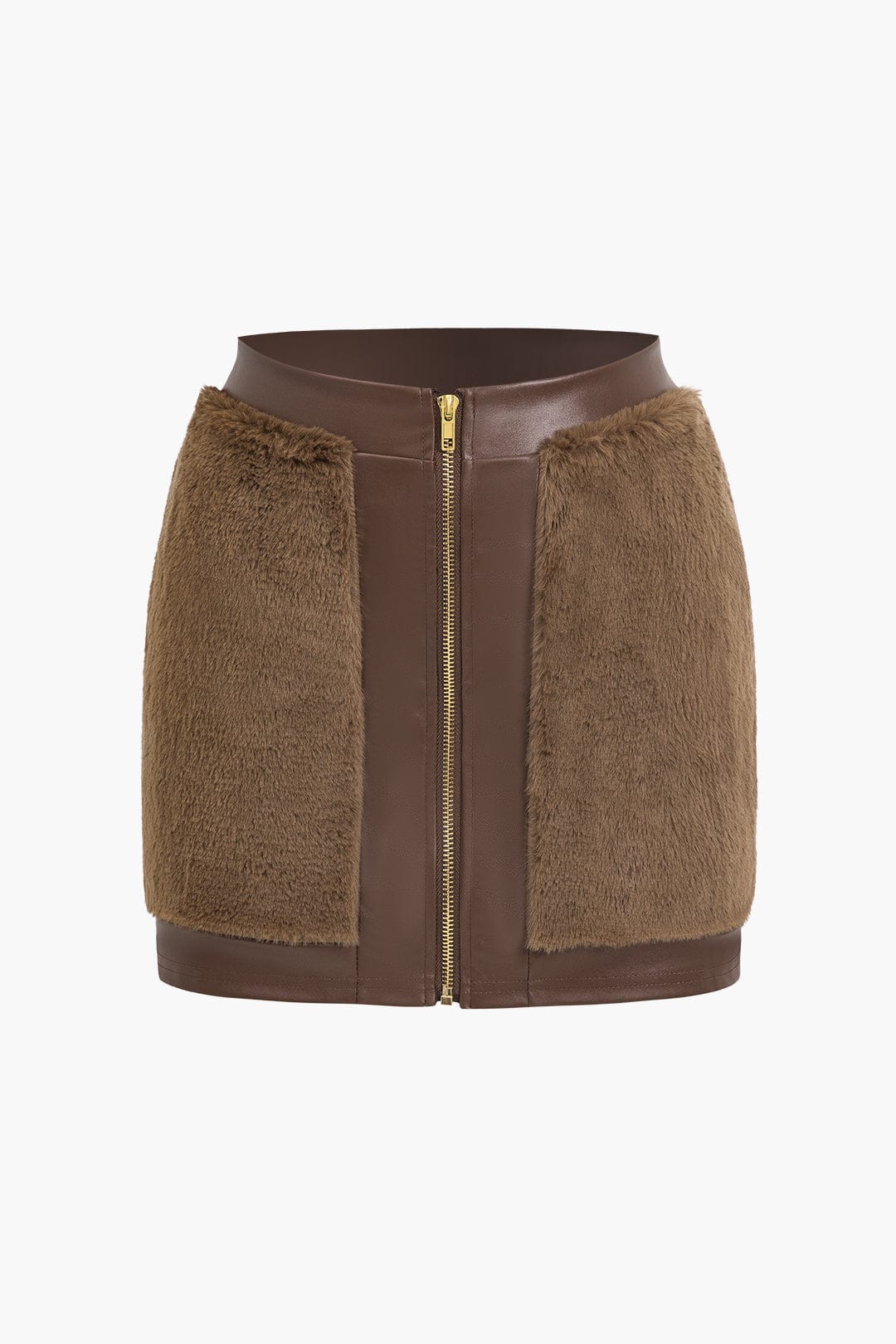 Sac Antonia en Similicuir avec Détails en Fourrure Synthétique