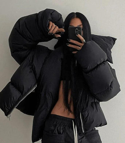 Doudoune Femme Hiver avec Capuche et Fourrure Synthétique - PanierRoyale