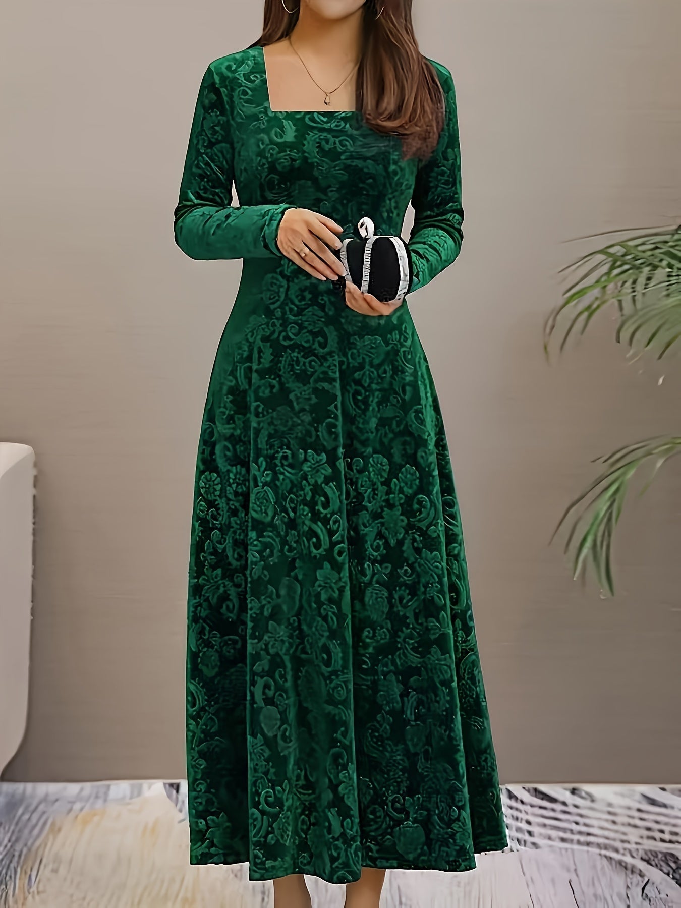 Robe Soirée Fleurs en Soie pour Femmes