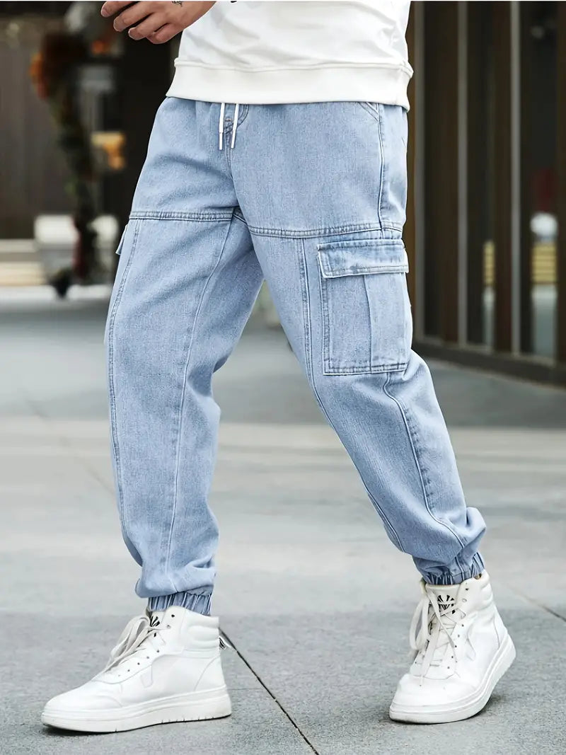 Jean Dénim Homme Décontracté Streetwear Moderne - PanierRoyale