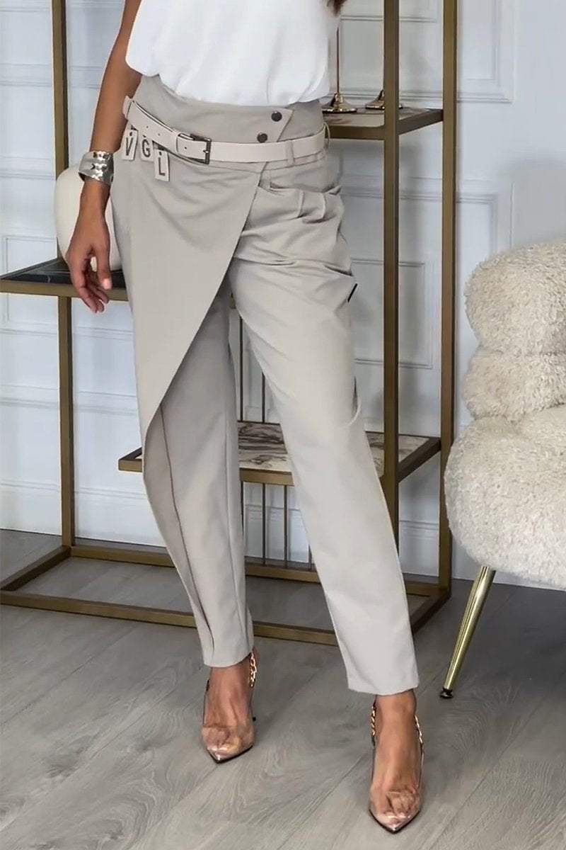 Pantalon Bureau Taille Élégante pour Femmes - PanierRoyale