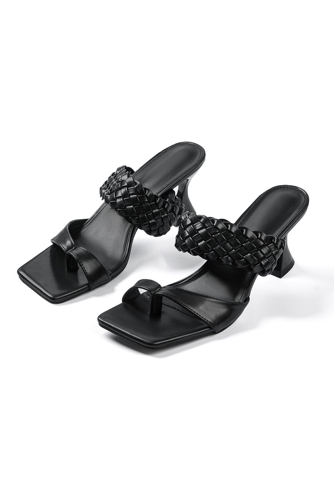 Sandales à talons hauts avec sangles tressées - BerlinGlamour