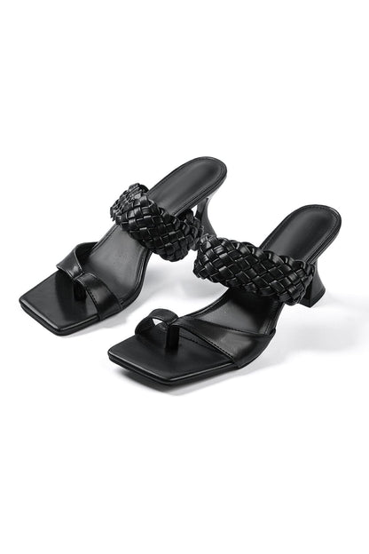 Sandales à talons hauts avec sangles tressées - BerlinGlamour