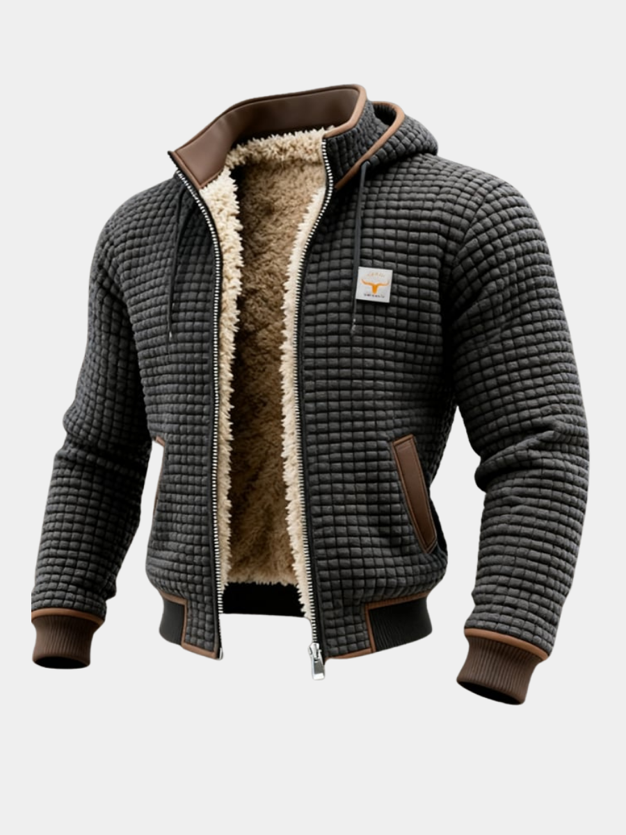 Veste Homme Isolation Thermique Coupe-Vent Confortable Hiver - PanierRoyale