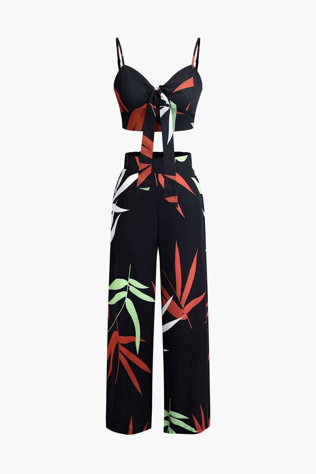 Ensemble Deux Pièces Top Nœud et Pantalon Bamboo