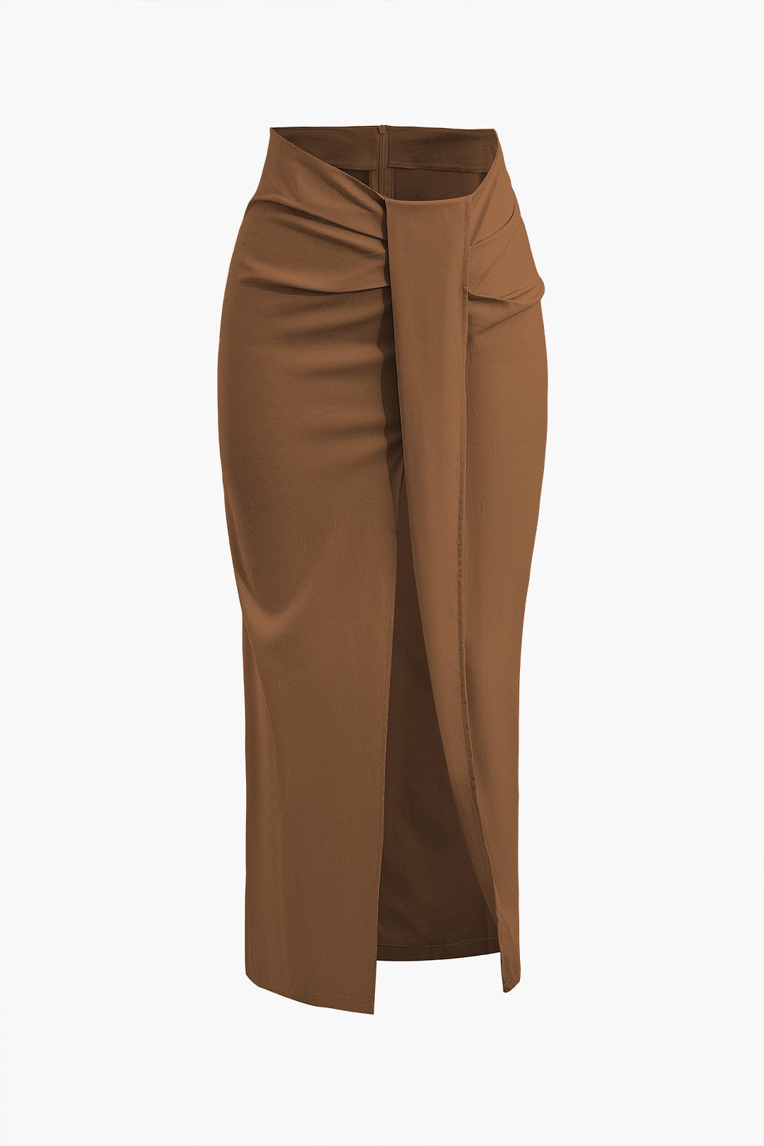Robe mi-longue Élégante Plissée avec Fente