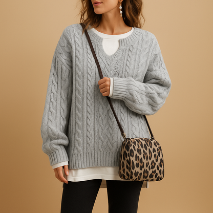 Pull Femme Décontracté Col V