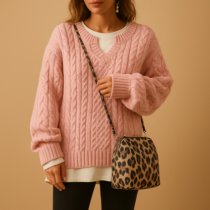 Pull Femme Décontracté Col V