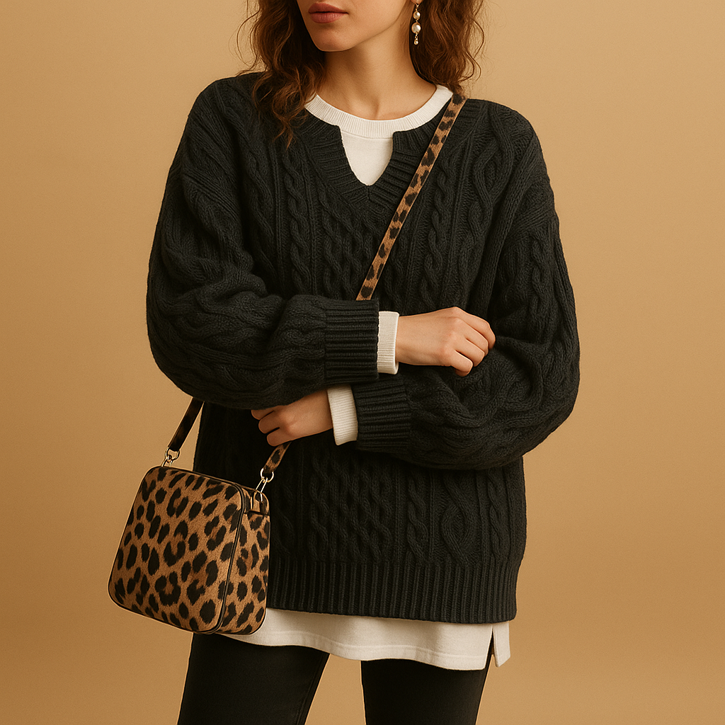 Pull Femme Décontracté Col V
