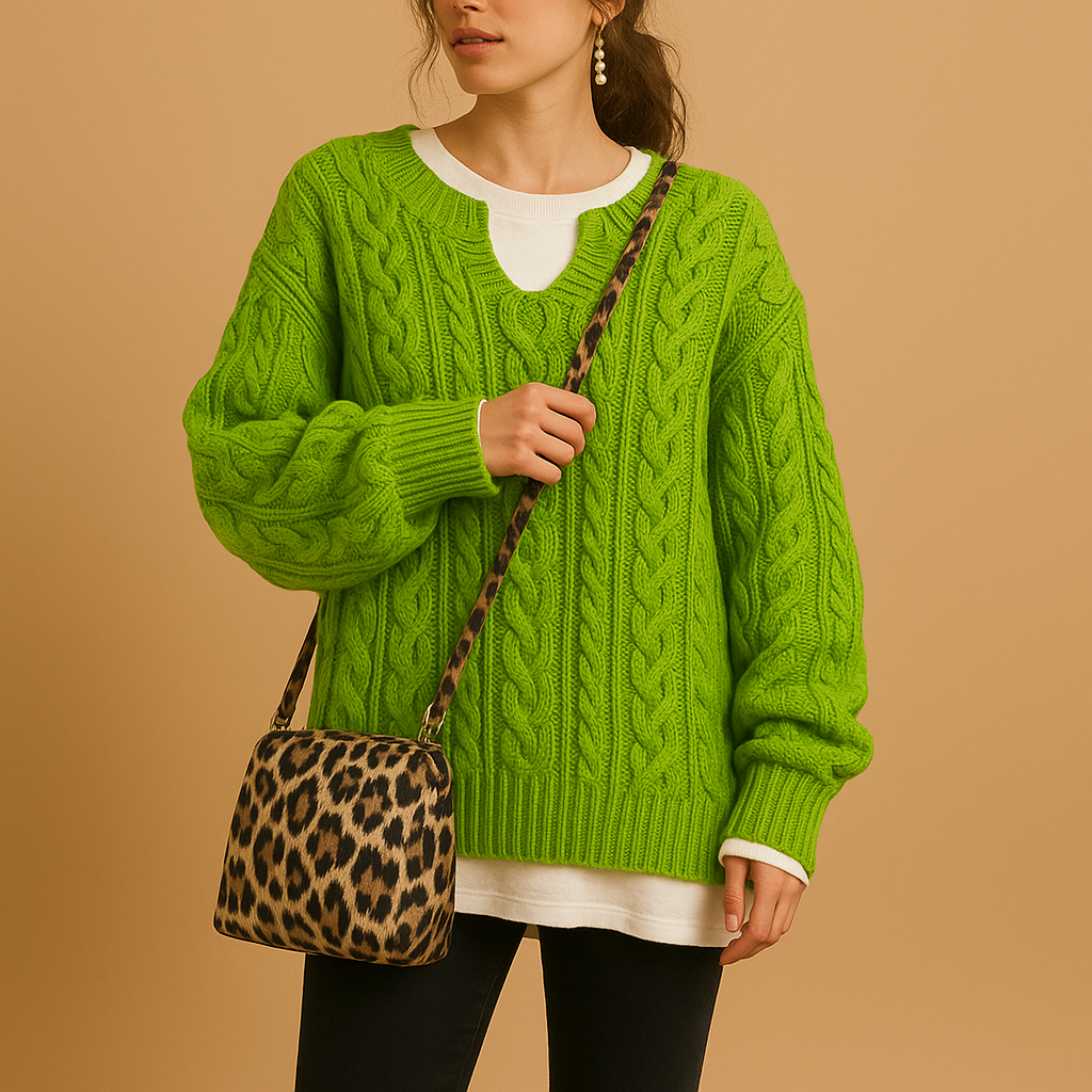 Pull Femme Décontracté Col V - PanierRoyale