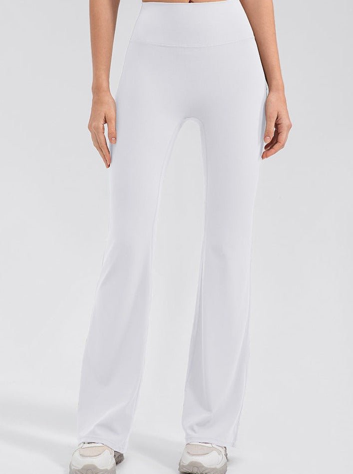 Legging Femme Extensible Taille Haute Coupe Flare Evasée